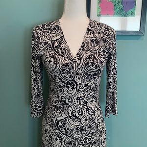 Boden cross over tie back dress, size 6.